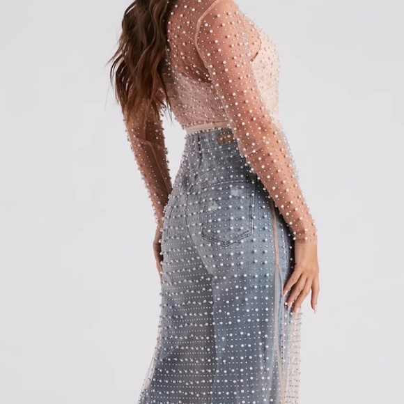 Pearl And Rhinestone Duster - Picture 3 of 8